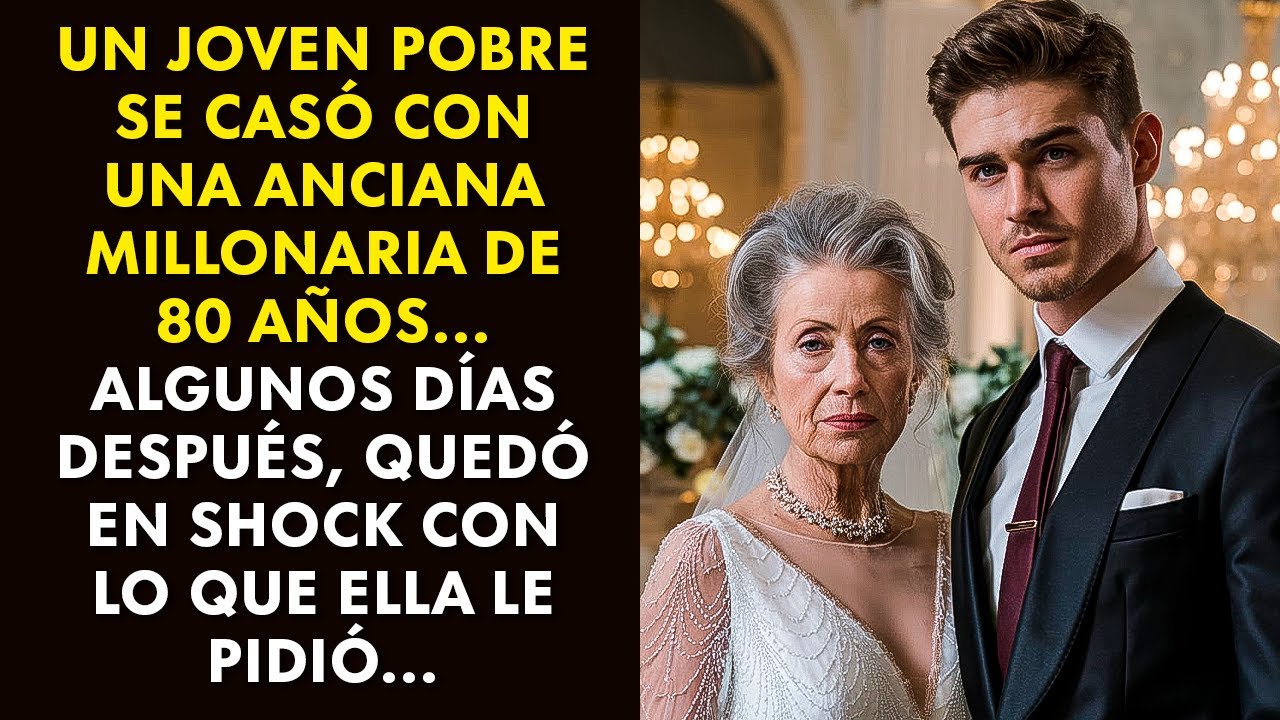 UN JOVEN POBRE SE CASÓ CON UNA ANCIANA MILLONARIA DE 80 AÑOS... ALGUNOS DÍAS DESPUÉS...