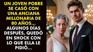 UN JOVEN POBRE SE CASÓ CON UNA ANCIANA MILLONARIA DE 80 AÑOS... ALGUNOS DÍAS DESPUÉS...