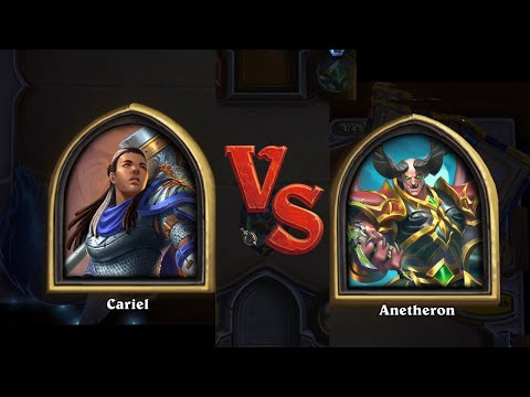 Cariel vs Anetheron | Challenge 6-8 | Book of the Mercenaries (Hearthstone Gameplay How To Play)