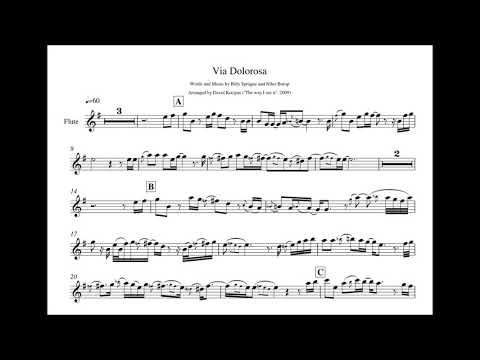 Via Dolorosa - FLUTE SHEET MUSIC
