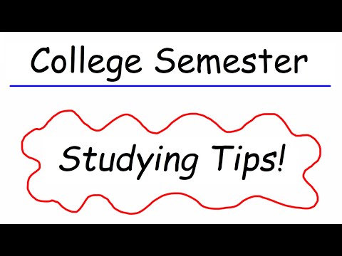 Studying Tips For The Next College Semester Video