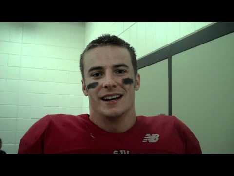 Post-Game Interview w/ SJU Senior Linebacker John Stanton- 2010 Gustavus Adolphus