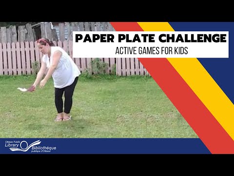Paper Plate Challenge  | Active games for kids | Ottawa Public Library