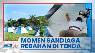 Video Momen Menparekraf Sandiaga Uno Rebahan di Dalam Tenda di Pantai Kuta Mandalika, Beri Apresiasi