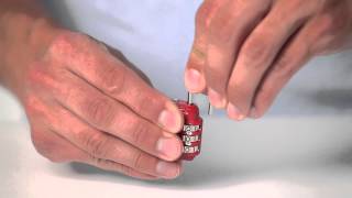 How to Reset Your Lewis N. Clark® Travel Sentry® Large Dial Combination Lock (TSA23)
