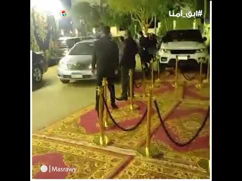الفنانين والإعلاميين والشخصيات العامة في عزاء حما الفنان احمد السقا
