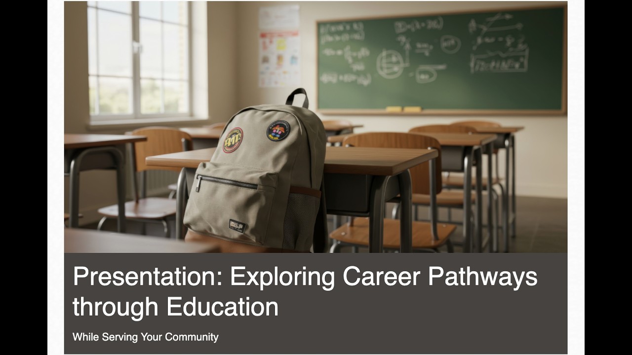 Exploring Career Pathways through Education While Serving Your Community