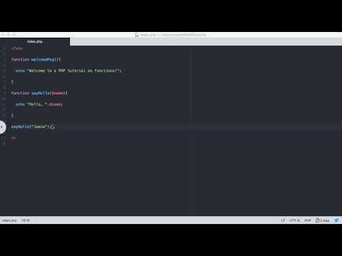 Php Tutorial 16 Functions
