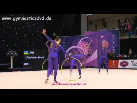 Ukraine 2 hoops + 6 clubs - Miss Valentine 2016