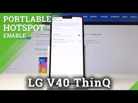 How to Activate Portable Hotspot in LG V40 ThinQ – Network Access Point