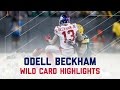 Odell Beckham's Rough Day in Green Bay | Giants vs. Packers | NFL Wild Card Player Highlights