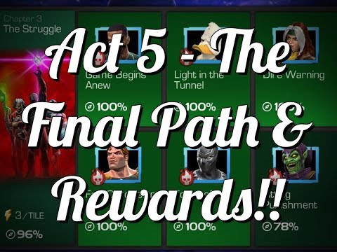 Act 5 100% Exploration & Rewards Opening! | Marvel Contest of Champions