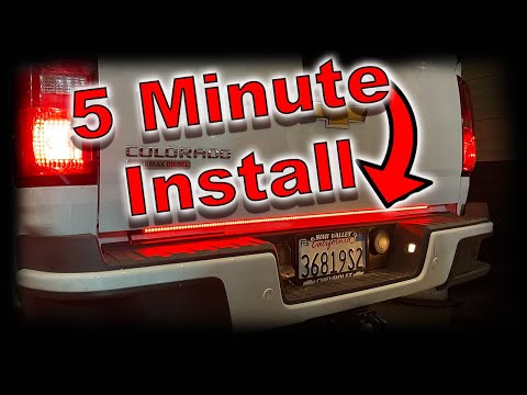 How To Install A Tailgate Brake Light Strip WITH REVERSE LIGHTS