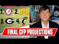 Final CFP Rankings Projection: Alabama, Michigan, Georgia, & Cincinnati | CBS Sports HQ