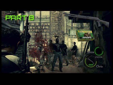 Resident Evil 5 M3 (SG) Gun fight part 8