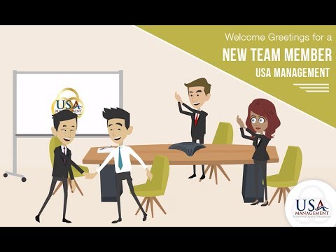 Welcome Greetings for a New Team Member - USA Management