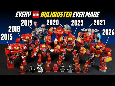 EVERY LEGO Hulkbuster Comparison (76031, 76104, 76124, 76164, 76194, 76247, 76263, 76343)