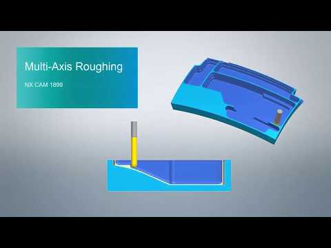 NX CAM 1899  Multi Axis Roughing