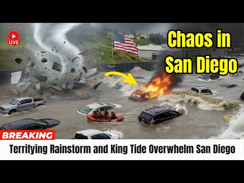 1 Minute Ago: Terrifying Rainstorm and King Tide Overwhelm San Diego, USA in New Year 2026 Floods