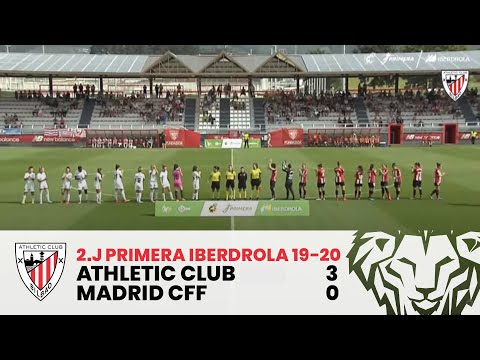 Imagen de portada del video ⚽️ Primera Iberdrola 2.J I Laburpena | Athletic Club 3-0 Madrid CFF