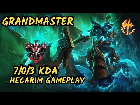 GOG SmittyJ (HECARIM) vs KENNEN - 7/0/3 KDA TOP GAMEPLAY - EUW Ranked GRANDMASTER