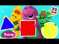 Circles Squares And Triangles Learn About Shapes For Kids Barney And Friends