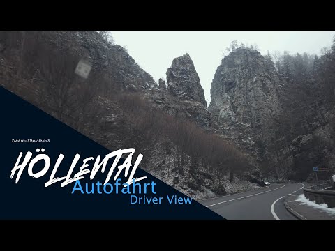 Höllental Autofahrt Himmelreich - Hinterzarten | 4K 60P | Schwarzwald