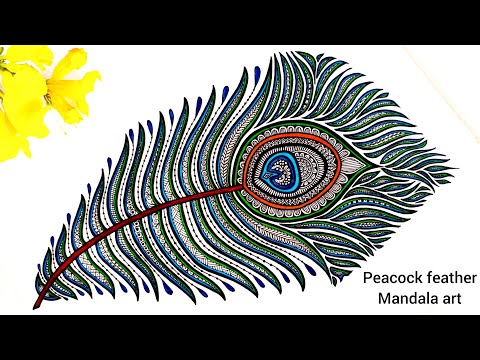 How to draw Mandala for Beginners Peacock mandala art peacock drawing stepbystep doodle art