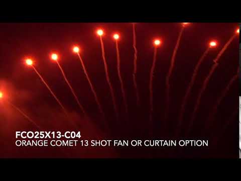 VULCAN FANWIPE / CURTAIN OPTION ORANGE STAR COMET (FCO25X13-C04)