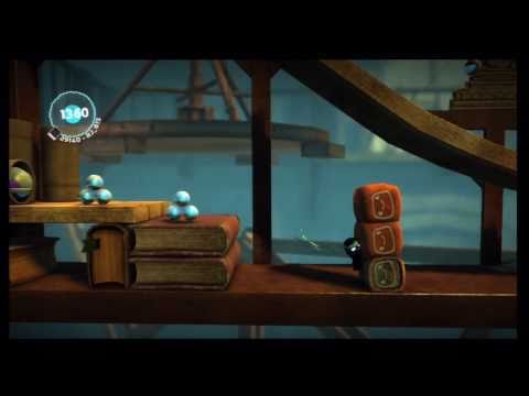 LittleBIGPlanet 2 (720p HD) Walkthrough Part 04 - Grab and Swing - All Three Medals