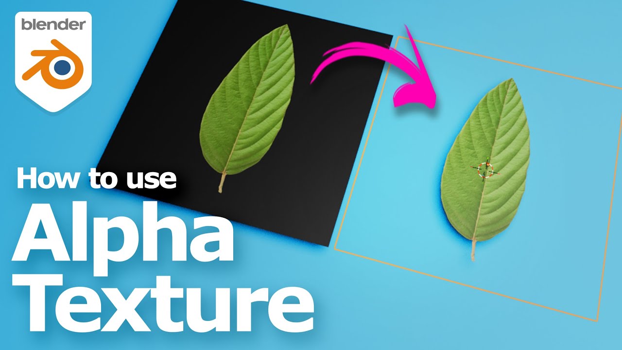 How to use Alpha Texture in Blender | Transparency Texture
