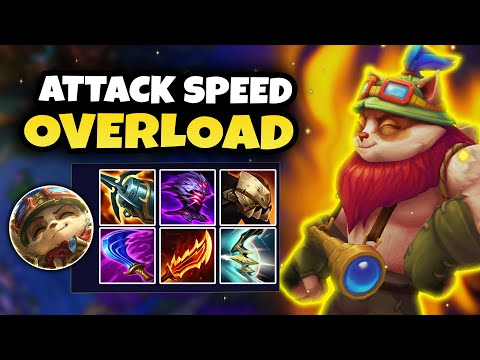 MAX ATTACK SPEED TEEMO LITERALLY 1v9s (26 kill)