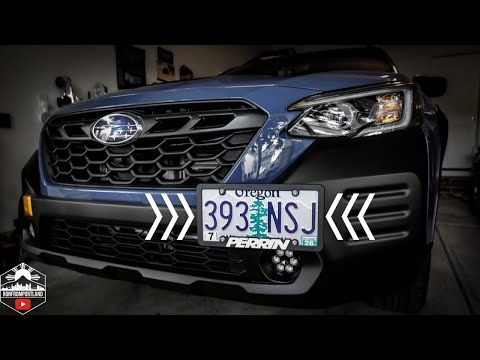 PERRIN License Plate Relocation Kit | How To Install on a 2022 Subaru Outback Wilderness