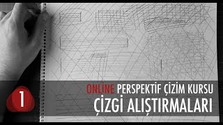 ÇİZGİ ALIŞTIRMALARI - Perspektif Kursu - #Ç0016