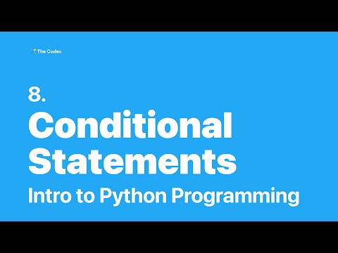 08 Python Conditional Statements