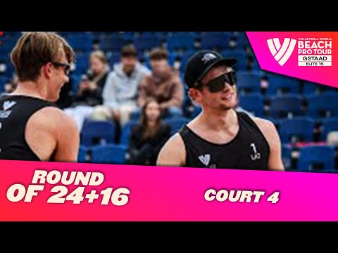 RE-LIVE | Gstaad - Round of 24 + 16 (W+M) | Court 4 | #BeachProTour