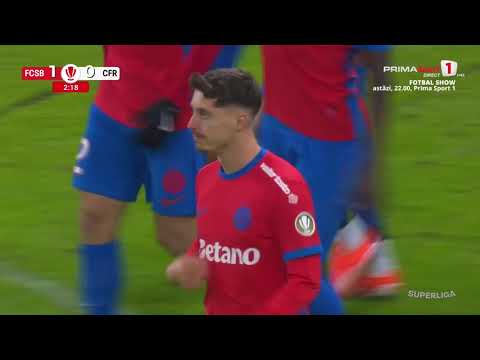 GOOOL! FCSB - CFR Cluj 1-0. Start lansat pentru roș-albaștri! Miculescu deschide scorul pe Arenă