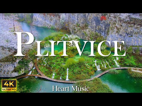 4K Plitvice Lakes - Crystal Waters of Croatian Lakes - Ultra HD Relaxation Video With Relaxing Music