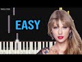 Taylor Swift - Wildest Dreams | EASY Piano Tutorial by Pianella Piano