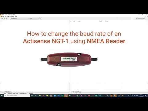 How to change the baud rate of NGT-1 using NMEA Reader
