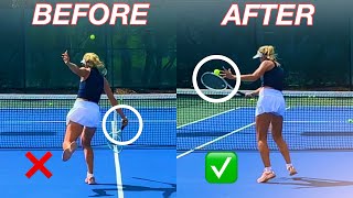 How to Improve the Backhand Volley feat WTA Pro @TennisWithEma