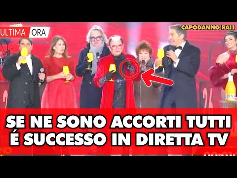 Rai1's New Year's Eve, everyone noticed: it happened live on TV.