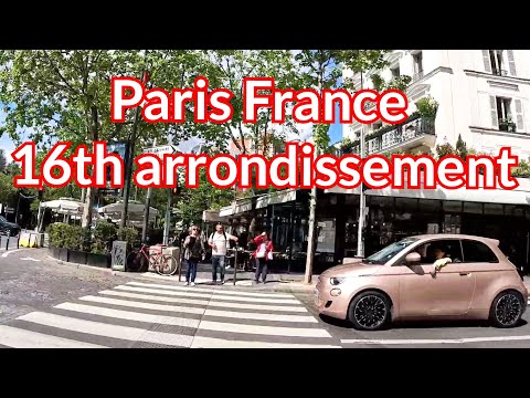 Paris France summer walk 16th arrondissement