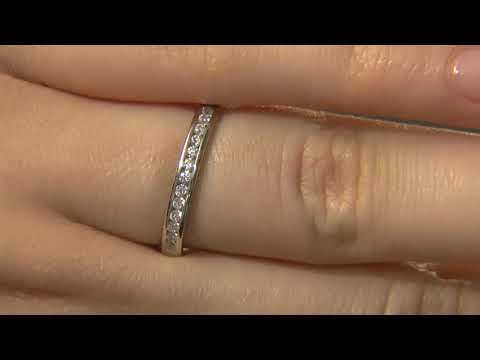 WR3050 0.20 Carat Channel Set Ladies Diamond Wedding Ring
