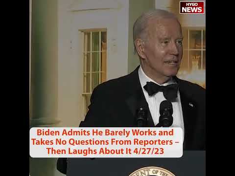 Biden at the Correspondents' Dinner: 'I'll Talk for 10 Minutes, Take Zero Questions' (April 29, 2023)