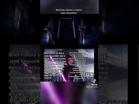 Starwars versus series shorts-starkiller (clone) vs Mara jade skywalker