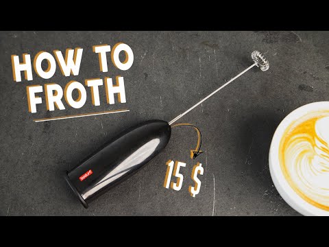How To Make Latte Art with 15$ Milk Frother