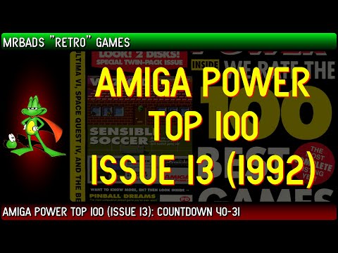 Top 100 Amiga Games | Amiga Power (1992) | #40 - 31