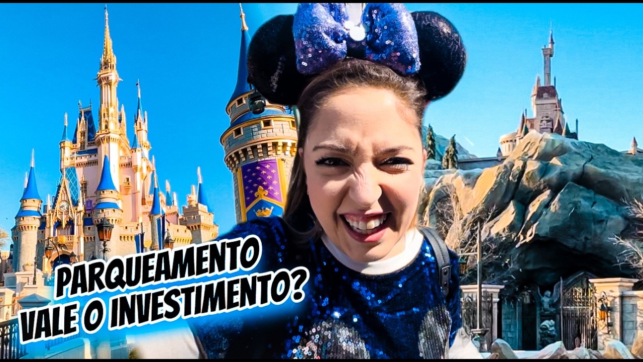 MAGIC KINGDOM ORLANDO - PRIMEIRA VEZ QUE TIVE O SERVIÇO DE PARQUEAMENTO!