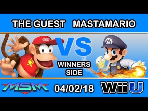 MSM 140 - The Guest (Diddy Kong) Vs. MastaMario (Mario, Fox) Winners Side - Smash 4